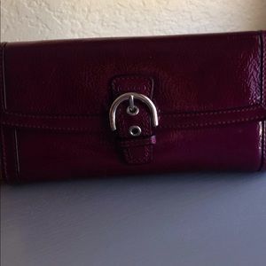 Purple Coach Wallet
